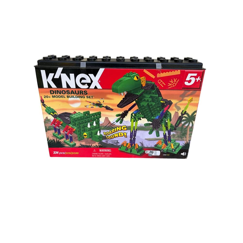 K'NEX DINOSAUR 20+ Model Building Set - KNEX T-Rex with Sound - NIB